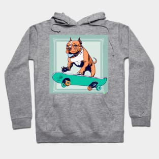 Skateboarding Pittie Hoodie